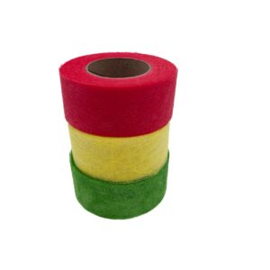 Sizoflor lint 4 cm in de kleuren rood-geel-groen